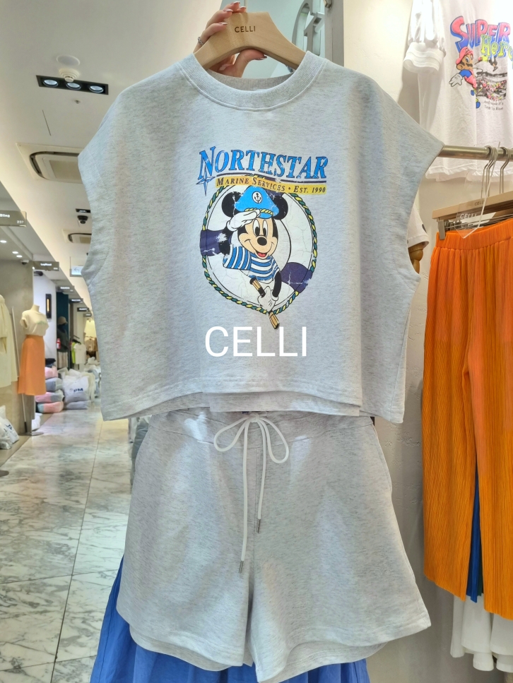 cell1-- 女士百搭簡潔短褲套裝&